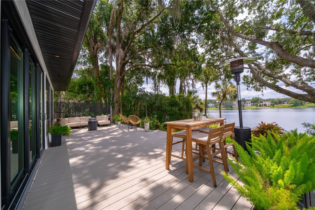 Terraces and an outdoor kitchen